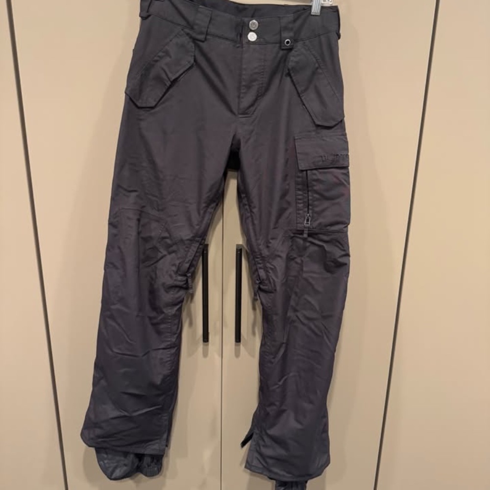 MENS BURTON DRY RIDE SKI/SNOWBOARD PANTS, BLACK, XS